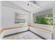 Bonus room with built-in bench seating and large window at 1803 E Kaley Ave, Orlando, FL 32806