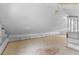Unfinished attic space with built-in shelving at 1803 E Kaley Ave, Orlando, FL 32806