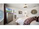 Charming bedroom with a queen-size bed and built-in TV at 1105 Pacific Dunes Ct, Daytona Beach, FL 32124
