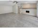 Large living room with fireplace and sliding doors at 4934 Samoa Cir # 7, Orlando, FL 32808