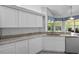 Modern kitchen with white cabinets, granite countertops and corner sink at 12337 Greco Dr, Orlando, FL 32824