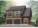 New three-car garage with contemporary design and a rooftop deck at 925 14Th St, Saint Cloud, FL 34769