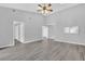 Spacious living room with high ceilings and a ceiling fan at 2384 Sun Valley Cir, Winter Park, FL 32792