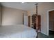 Main bedroom with a four poster bed and ample closet space at 16600 Cleveland Ln, Umatilla, FL 32784