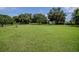Open pasture with lush grass and a variety of mature trees at 16600 Cleveland Ln, Umatilla, FL 32784