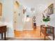Light and bright staircase with hardwood floors at 1650 Lakehurst Ave, Winter Park, FL 32789