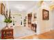 Elegant entryway with hardwood floors and a chandelier at 1650 Lakehurst Ave, Winter Park, FL 32789