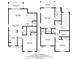 Two-story floor plan, showing a living room, kitchen, bedrooms, and bathrooms at 744 La Mirage St, Davenport, FL 33897