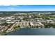 Stunning aerial view of community near the waterfront at 151 N Orlando Ave # 131, Winter Park, FL 32789