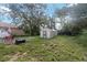 Large backyard with shed and patio area at 501 N Normandale Ave, Orlando, FL 32835