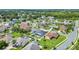 Aerial view showcasing the home's location in a quiet residential neighborhood at 4424 Cocopah Loop, Saint Cloud, FL 34772