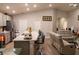 Open concept kitchen and living area with modern finishes at 3882 Willow Ridge Dr, Lakeland, FL 33810
