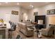 Relaxing living room with sectional sofa and large TV at 3882 Willow Ridge Dr, Lakeland, FL 33810