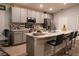 Modern kitchen with stainless steel appliances and island at 3882 Willow Ridge Dr, Lakeland, FL 33810