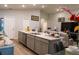 Modern kitchen with large island and ample counter space at 3882 Willow Ridge Dr, Lakeland, FL 33810