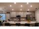 Modern kitchen with stainless steel appliances and an island at 3882 Willow Ridge Dr, Lakeland, FL 33810