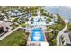 Aerial view of resort pool, water park, and surf simulator at 1692 Tropical Palms Cir, Kissimmee, FL 34747