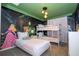 Princess themed bedroom with bunk beds and mural at 1692 Tropical Palms Cir, Kissimmee, FL 34747