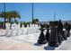 Giant outdoor chessboard for recreation at 7487 Brooklyn Dr, Kissimmee, FL 34747
