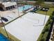 Beach volleyball court with surrounding amenities at 7487 Brooklyn Dr, Kissimmee, FL 34747