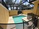 Private screened-in pool and spa at 2937 Banana Palm Dr, Kissimmee, FL 34747