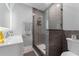 Modern bathroom with a large walk-in shower and stylish tile work at 1500 E Harwood St, Orlando, FL 32803