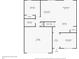 First floor layout features 3 bedrooms, 2 baths, living room, kitchen, and garage at 1186 August Sky Dr, Deltona, FL 32738