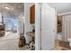 Clean bathroom with granite vanity and shower/tub combo at 155 S Court Ave # 2208, Orlando, FL 32801