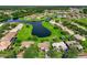 Aerial view showcasing community and water features at 3404 Great Pond Dr, Kissimmee, FL 34746