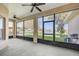 Spacious screened porch overlooking a pond at 3404 Great Pond Dr, Kissimmee, FL 34746