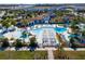 Aerial view of the community pool and amenities at 8841 Rhodes St, Kissimmee, FL 34747