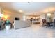 Open living area with kitchen, dining and living room at 8841 Rhodes St, Kissimmee, FL 34747