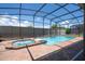 Relaxing pool and spa with screened enclosure at 8841 Rhodes St, Kissimmee, FL 34747