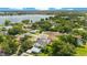 Aerial view of the house and surrounding neighborhood near a lake at 1840 Biscayne Dr, Winter Park, FL 32789