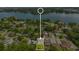Aerial view showing home location and proximity to lake at 1840 Biscayne Dr, Winter Park, FL 32789
