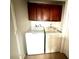 Laundry closet with washer and dryer included in this condo at 1123 Spring Meadow Dr # 1123, Kissimmee, FL 34741