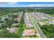 Aerial view of house, pool, and neighborhood landscape at 10193 Brocksport Cir, Gotha, FL 34734