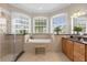 Elegant bathroom with soaking tub, walk-in shower, and double sinks at 277 Olivia Rose Ct, Lake Mary, FL 32746