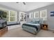 Cozy bedroom with built-in shelving and window seat at 277 Olivia Rose Ct, Lake Mary, FL 32746