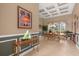 Bright dining room with a built-in hutch and wood table with six chairs at 277 Olivia Rose Ct, Lake Mary, FL 32746