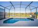 Relaxing screened pool with lake view at 491 Las Fuentes Dr, Kissimmee, FL 34746