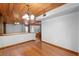 Bright dining room with hardwood floors and wood ceilings at 1205 Sutton Trl, Geneva, FL 32732