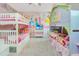 bedroom with bunk beds and princess theme at 1870 Sawyer Palm Pl, Kissimmee, FL 34747