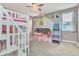 bedroom with bunk beds and princess theme at 1870 Sawyer Palm Pl, Kissimmee, FL 34747