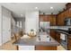 Modern kitchen with stainless steel appliances and an island at 2663 River Landing Dr, Sanford, FL 32771