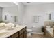 Double vanity bathroom with soaking tub and shower at 2663 River Landing Dr, Sanford, FL 32771