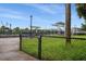 View of a nearby train station with a fence and pathway at 2663 River Landing Dr, Sanford, FL 32771