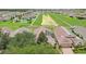Aerial view of neighborhood with large green space at 475 Windsor Pl, Davenport, FL 33896