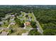 Aerial view of a residential neighborhood with tree-lined streets at 318 Stone Castle Loop, Lady Lake, FL 32159