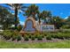 Community entrance sign, Bella Vida, with landscaping and fountain at 4527 Alberto Cir, Kissimmee, FL 34746